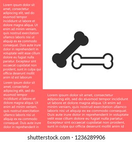 bone for a dog vector icon eps 10