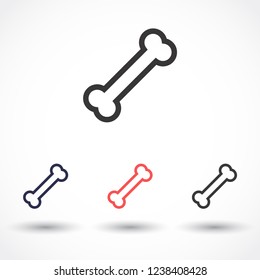 bone for a dog vector icon eps 10