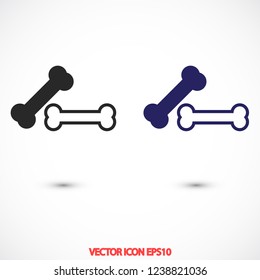 bone for a dog vector icon eps 10