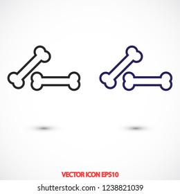 bone for a dog vector icon eps 10