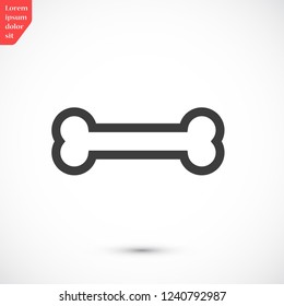 bone for a dog vector icon eps 10
