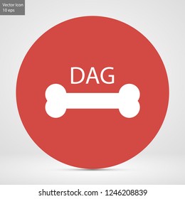 bone for a dog vector icon eps 10