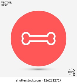 bone for a dog vector icon eps 10