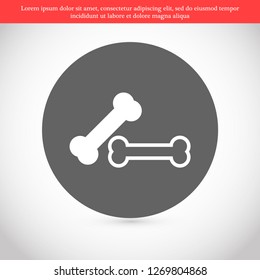 bone for a dog vector icon eps 10