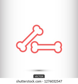 bone for a dog vector icon eps 10