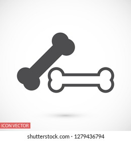 bone for a dog vector icon eps 10