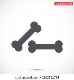 bone for a dog vector icon eps 10