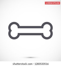 bone for a dog vector icon eps 10