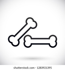 bone for a dog vector icon eps 10