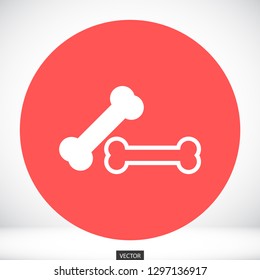 bone for a dog vector icon eps 10