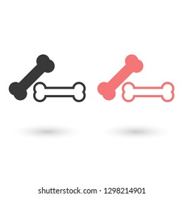 bone for a dog vector icon eps 10