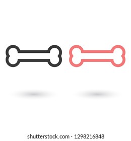 bone for a dog vector icon eps 10