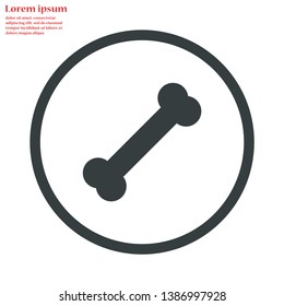 bone for a dog vector icon eps 10 , Lorem ipsum Flat design