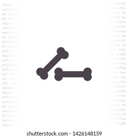 bone for a dog vector icon eps 10 , Lorem ipsum Flat design