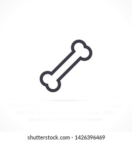 bone for a dog vector icon eps 10 , Lorem ipsum Flat design