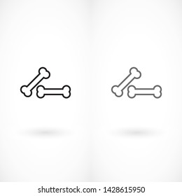 bone for a dog vector icon eps 10 , Lorem ipsum Flat design