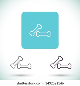 bone for a dog vector icon eps 10 , Lorem ipsum Flat design