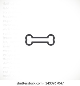 bone for a dog vector icon eps 10 , Lorem ipsum Flat design