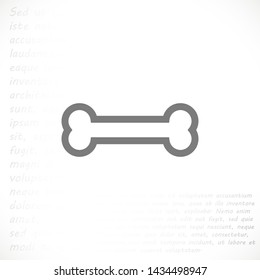 bone for a dog vector icon eps 10 , Lorem ipsum Flat design
