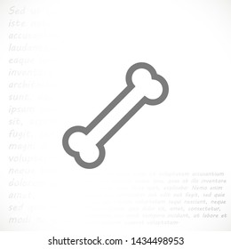 bone for a dog vector icon eps 10 , Lorem ipsum Flat design