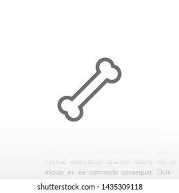 bone for a dog vector icon eps 10 , Lorem ipsum Flat design