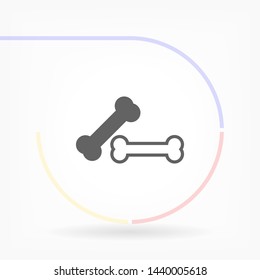 bone for a dog vector icon eps 10 , Lorem ipsum Flat design