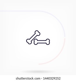bone for a dog vector icon eps 10 , Lorem ipsum Flat design
