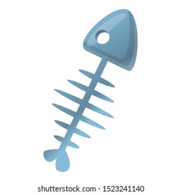 Bone fish icon. Cartoon of bone fish vector icon for web design isolated on white background