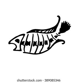 bone fish sketch