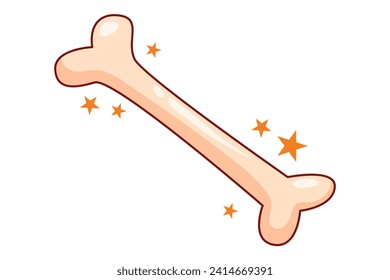 Bone Flat Fortune Sticker Design
