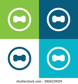 Bone Flat four color minimal icon set