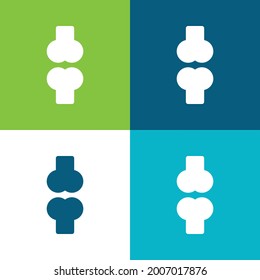 Bone Flat four color minimal icon set