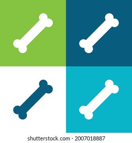 Bone Flat four color minimal icon set