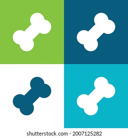 Juego de iconos mínimo de cuatro colores Plano de color