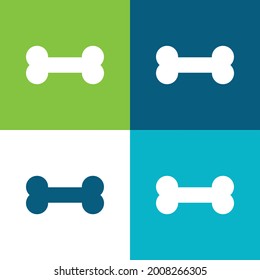 Bone Flat four color minimal icon set