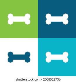 Juego de iconos mínimo de cuatro colores Plano de color