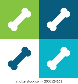 Bone Flat four color minimal icon set