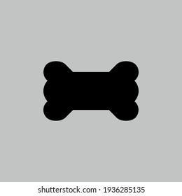 Bone flat icon. Leukemia symbol. Logo design element