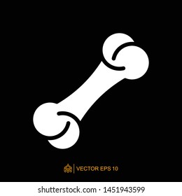 bone flat icon template, bone vector element