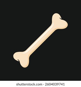Bone flat vector icon and clip art design