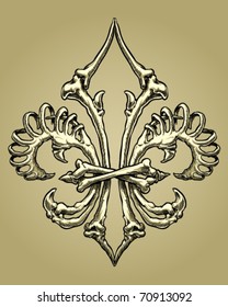 Bone Fleur de Lys