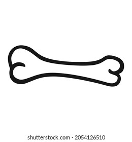 bone foot dog of farm hand drawn illustration