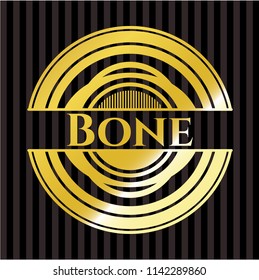 Bone golden badge