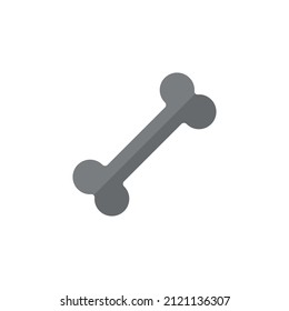 Bone grey flat vector icon