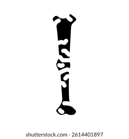 bone healing fracture injury glyph icon vector. bone healing fracture injury sign. isolated symbol illustration
