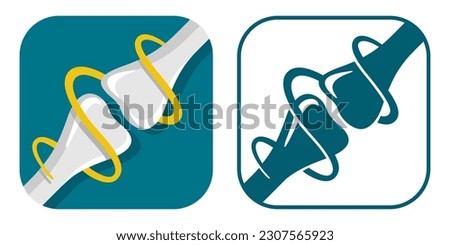 Bone Health - Calcium and Vitamin D3 Isolated flat square vector icon