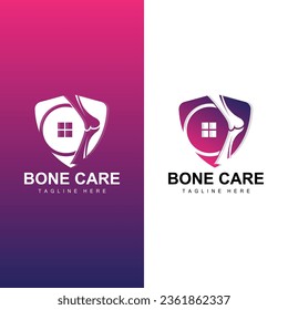 Bone Health Logo Simple Illustration Silhouette Template Vector Design