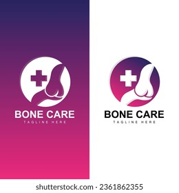 Bone Health Logo Simple Illustration Silhouette Template Vector Design