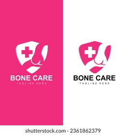 Bone Health Logo Simple Illustration Silhouette Template Vector Design