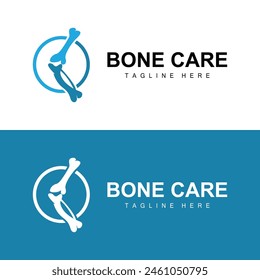 Bone Health Logo Simple Illustration Silhouette Template Vector Design